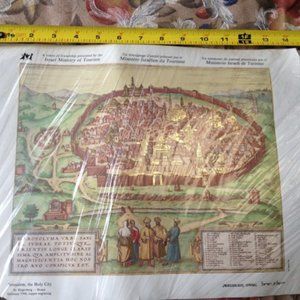 Print of Jerusalem Holy City by Hogenberg Braun G